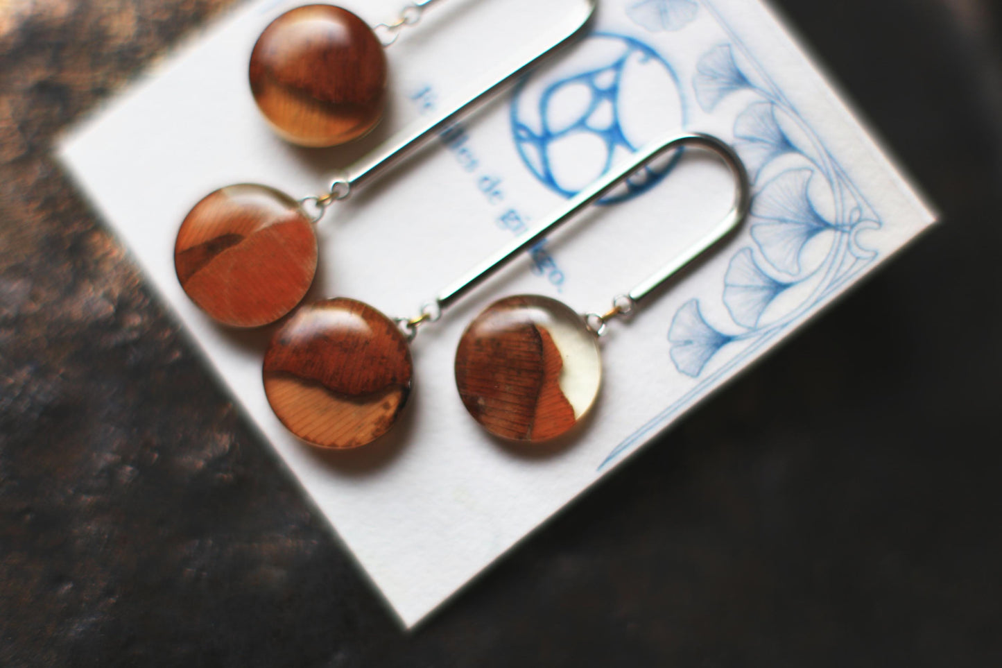 Plains / Ginkgo leaves earrings