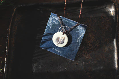 Mollusques testacés / Porcelain Pendant