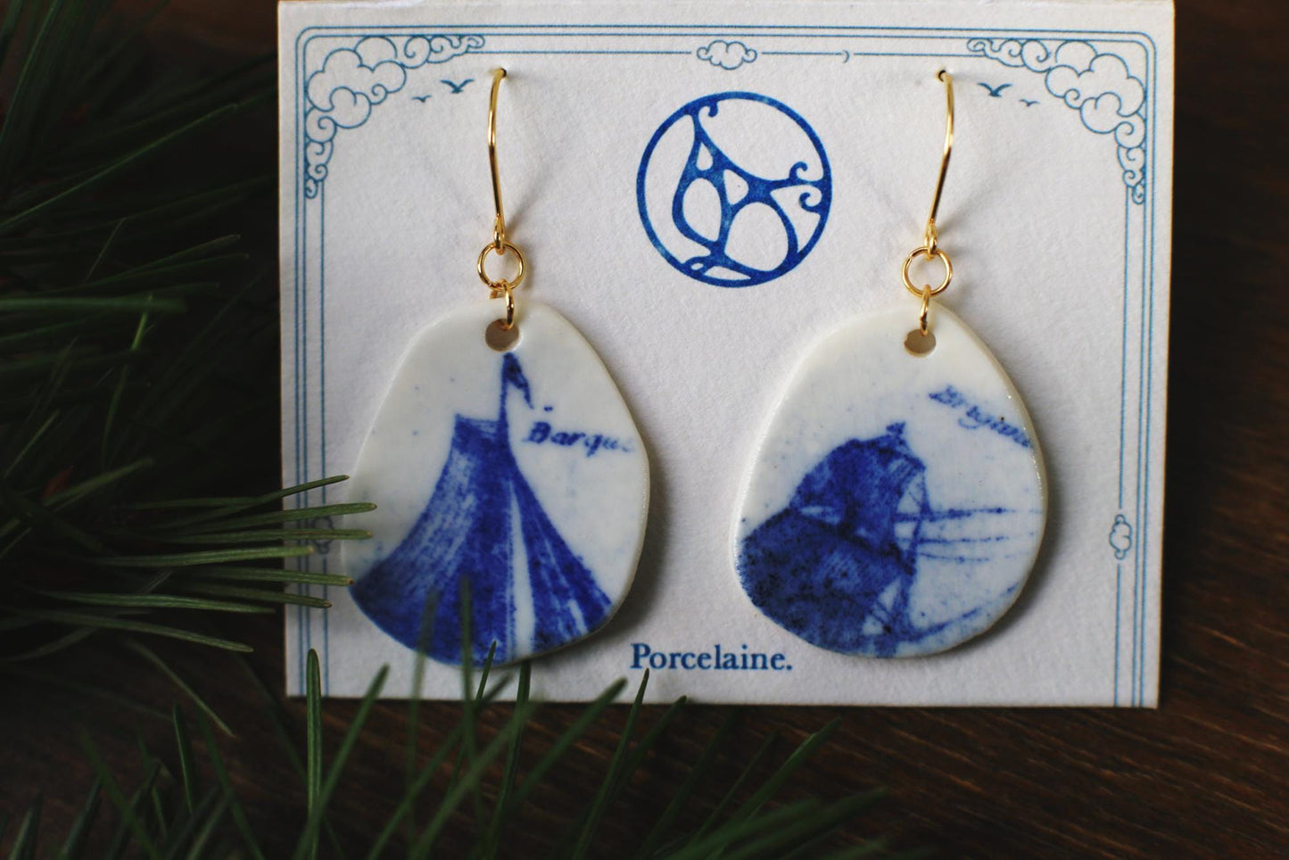 The Fleet / Porcelain Earrings