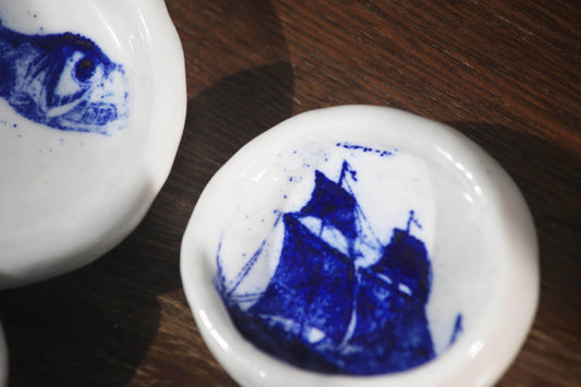 Brigantine / Small Porcelain Ring Dish