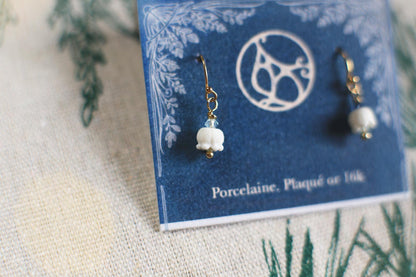 May bells / Porcelain Earrings