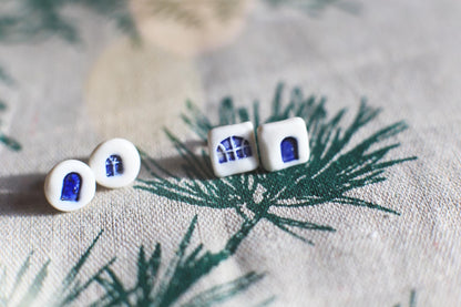 Home Fragments / Porcelain Stud Earrings