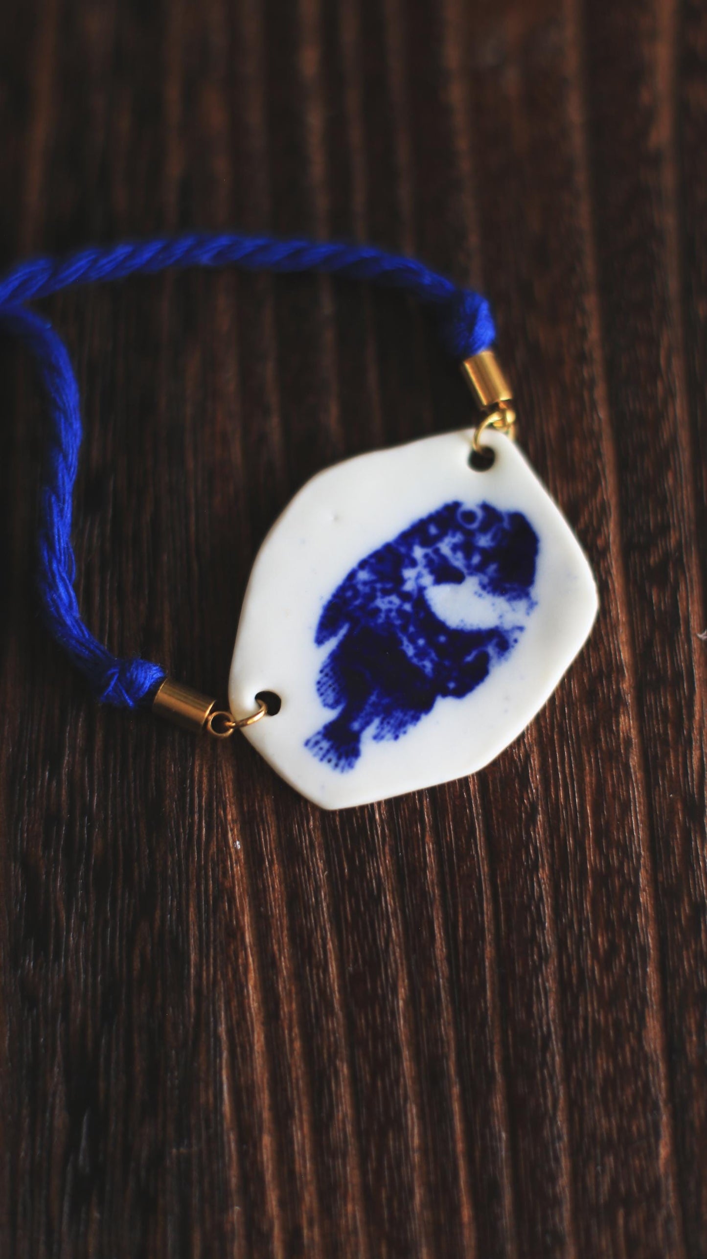 Cyclopteridae / Illustration Porcelain Necklace
