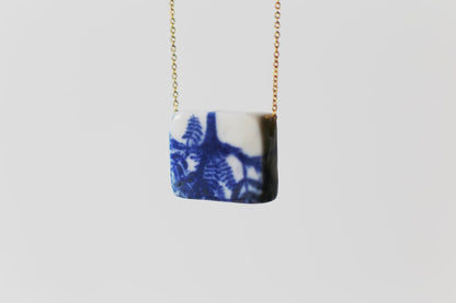 Herbarium Block / Porcelain Necklace