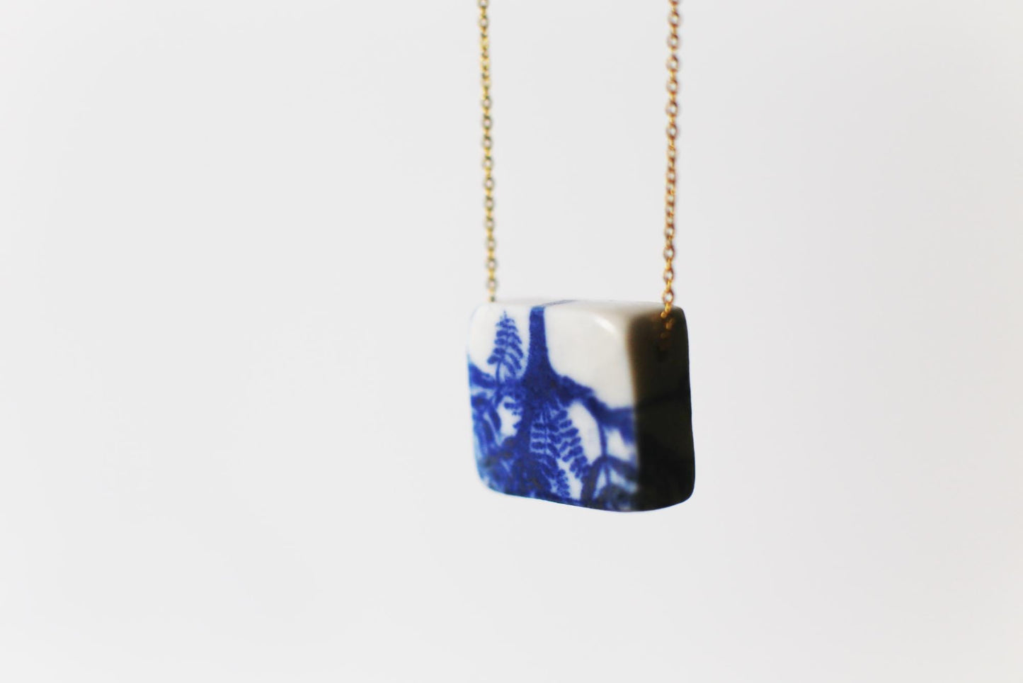Herbarium Block / Porcelain Necklace