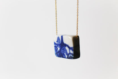Herbarium Block / Porcelain Necklace