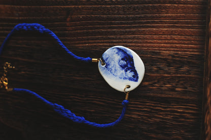 Pleuronectiformes / Illustration Porcelain Necklace