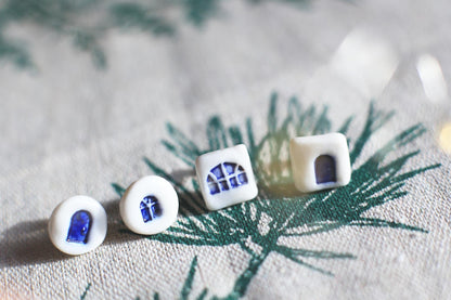Home Fragments / Porcelain Stud Earrings