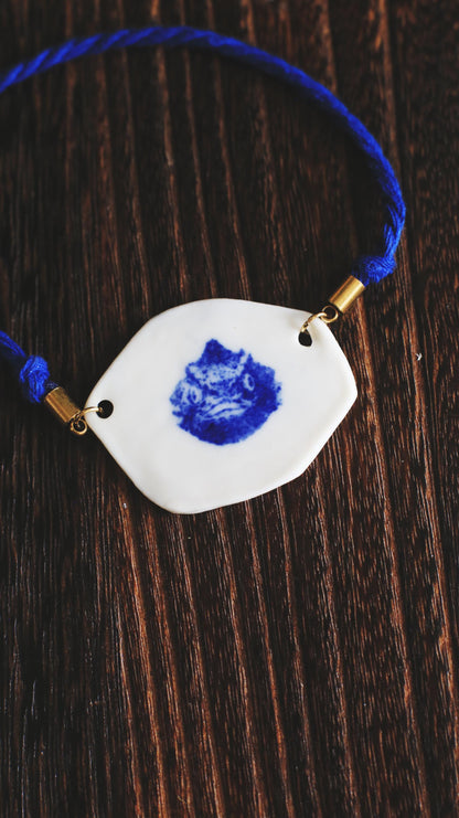 Cyclopteridae / Illustration Porcelain Necklace