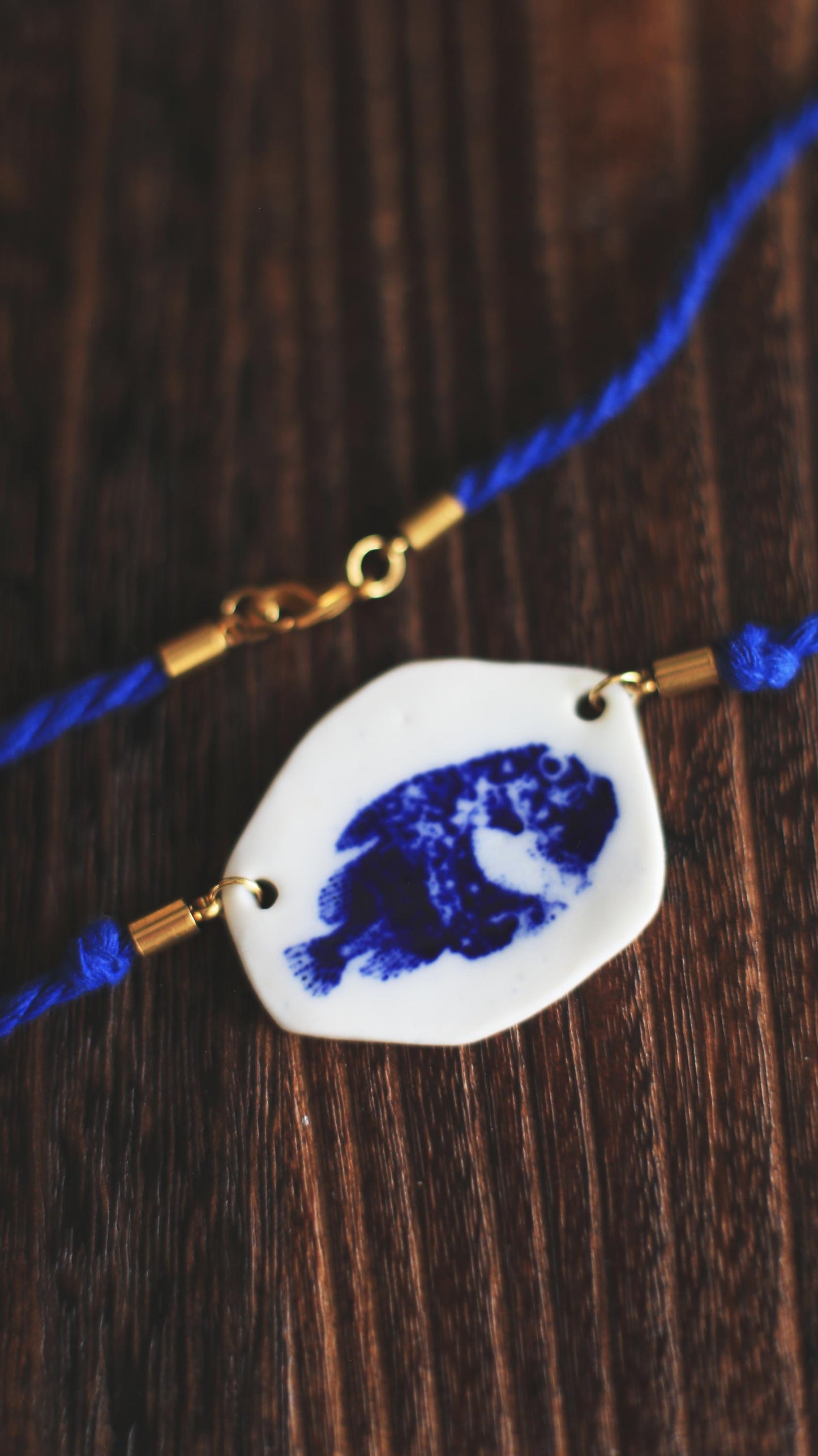 Cyclopteridae / Illustration Porcelain Necklace