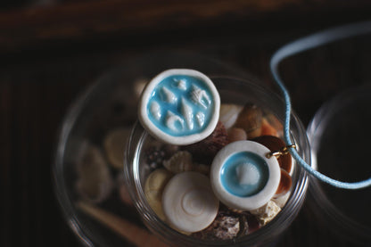 Okinawa Reliefs / Porcelain Seashell Brooch