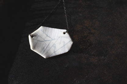 Connections / Porcelain Pendant