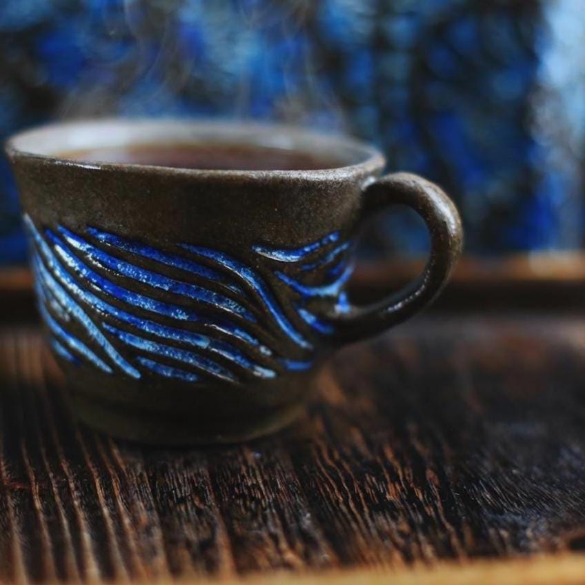 Winds / Black Ceramics Mug
