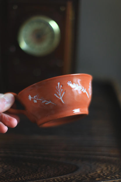 Earth / Red Ceramics Tea Cup