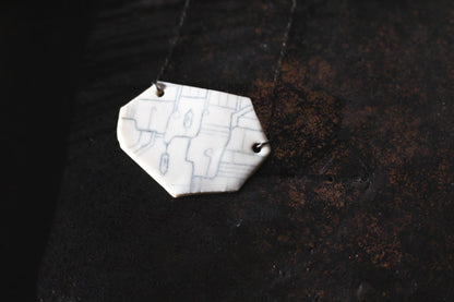 Connections / Porcelain Pendant