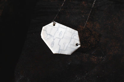 Connections / Porcelain Pendant