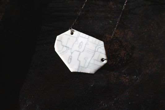 Connections / Porcelain Pendant