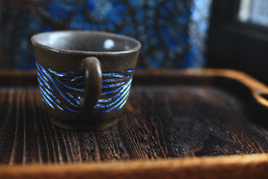 Winds / Black Ceramics Mug