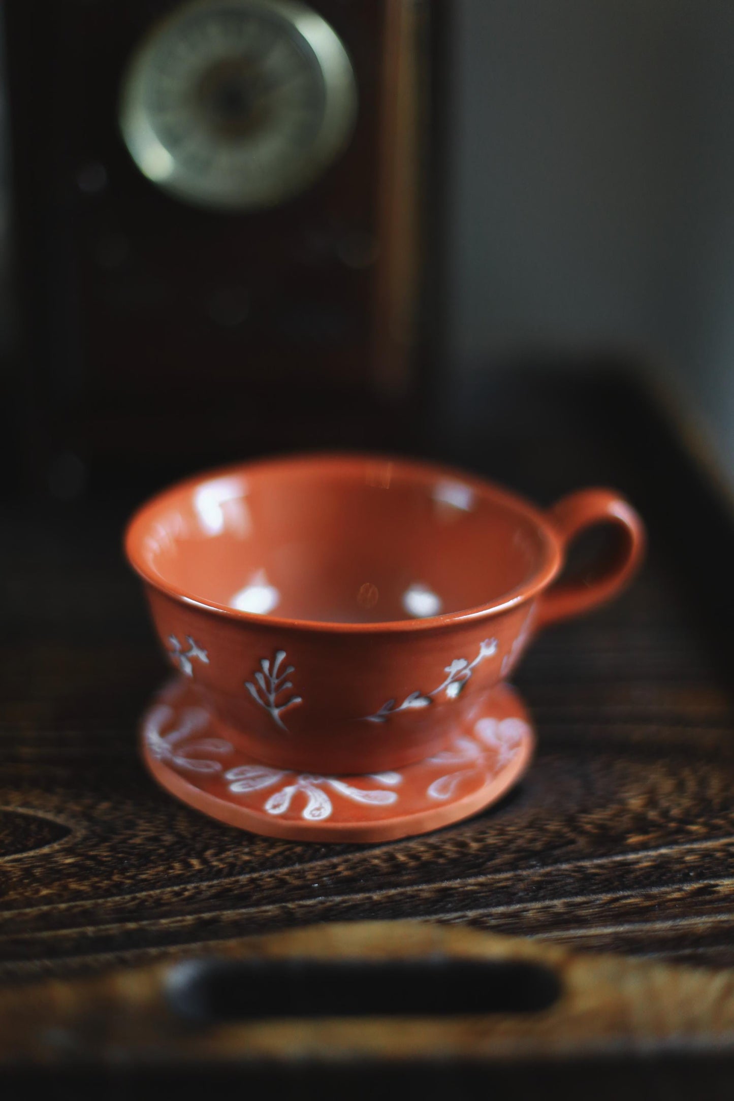 Earth / Red Ceramics Tea Cup