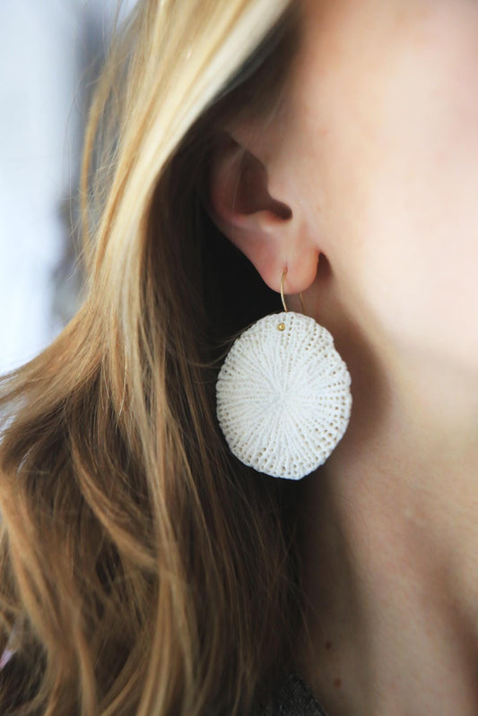 Fungiidae / Porcelain Earrings