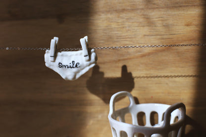 La Grande Lessive / Porcelain Necklaces
