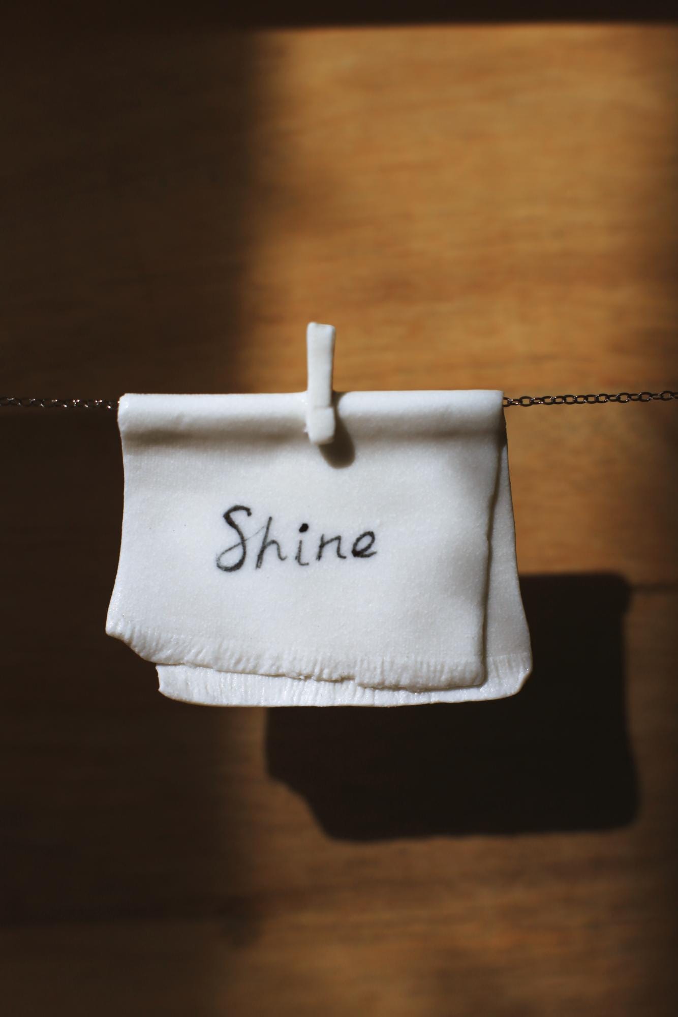 La Grande Lessive / Porcelain Necklaces